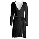 Black Wrap Dress - Objet D'Art