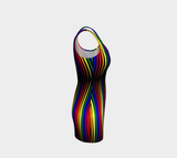Longitudes of Colors Bodycon Dress - Objet D'Art