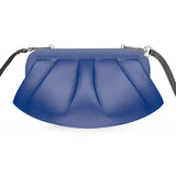 Coral Blue Pleated Soft Frame Bag - Objet D'Art