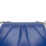Coral Blue Pleated Soft Frame Bag - Objet D'Art
