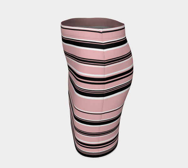 Pressed Rose Striped Skirt - Objet D'Art