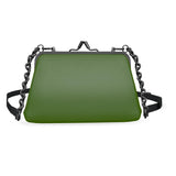 Green Flat Frame Bag - Objet D'Art