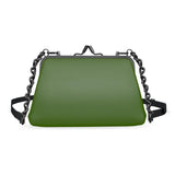 Green Flat Frame Bag - Objet D'Art