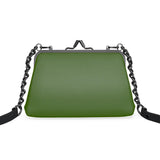 Green Flat Frame Bag - Objet D'Art