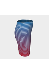 Anaglyphic Matrix Fitted Skirt - Objet D'Art