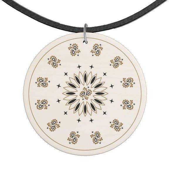 Bandana Wooden Pendant Necklace - Objet D'Art