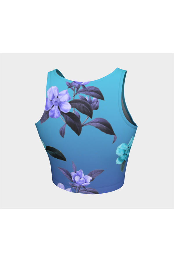 Twilight Floral Athletic Top - Objet D'Art