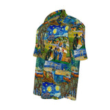 Van Gogh Art Collage Men's Short Sleeve Shirt - Objet D'Art