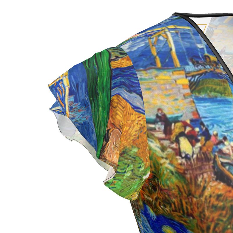 Van Gogh Art Collage Tea Dress - Objet D'Art