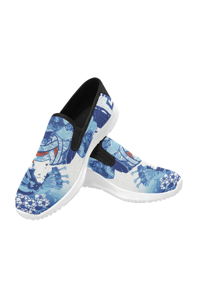 geisha6 Orion Slip-on Women's Canvas Sneakers (Model 042) - Objet D'Art