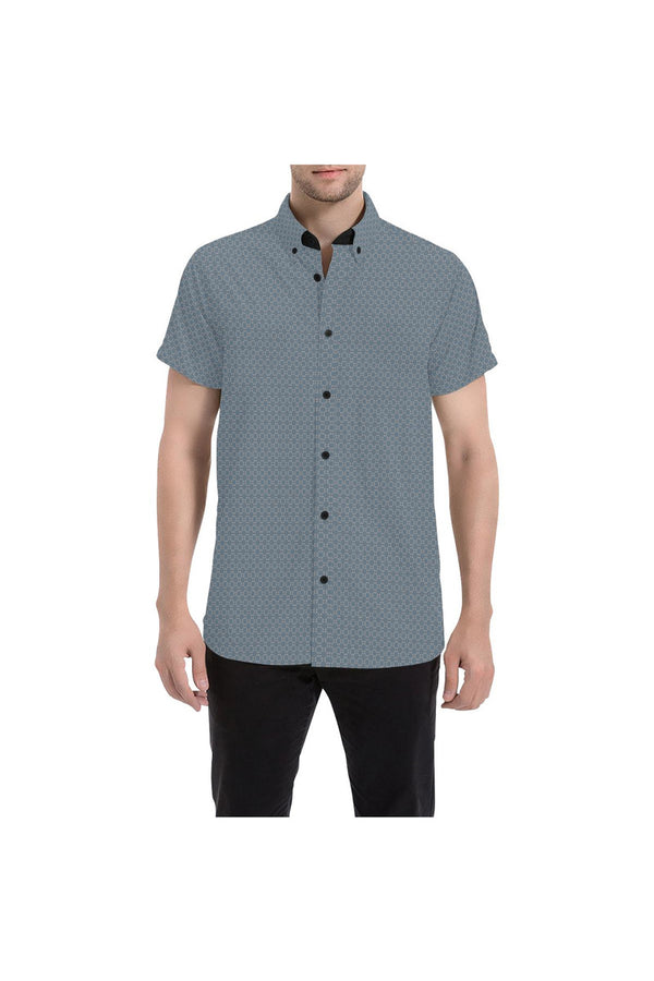 Noon Shadow Men's All Over Print Short Sleeve Shirt (Model T53) - Objet D'Art