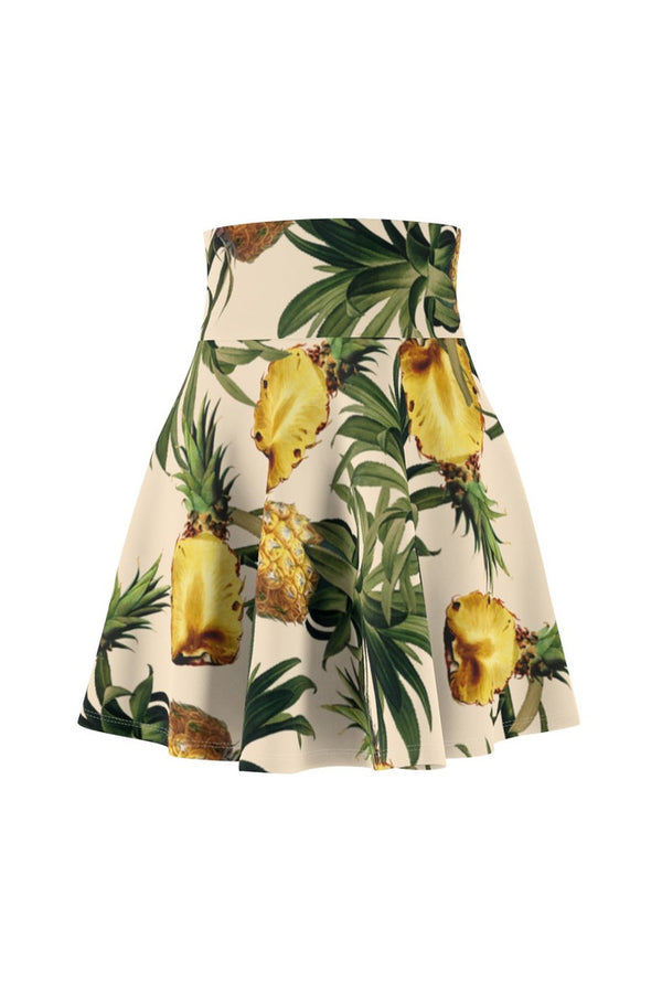 Pineapple Paradise Women's Skater Skirt - Objet D'Art