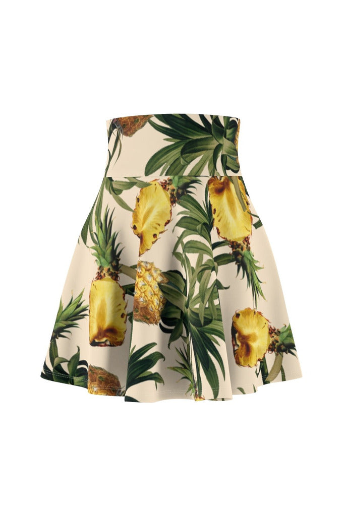 Pineapple Paradise Women's Skater Skirt - Objet D'Art