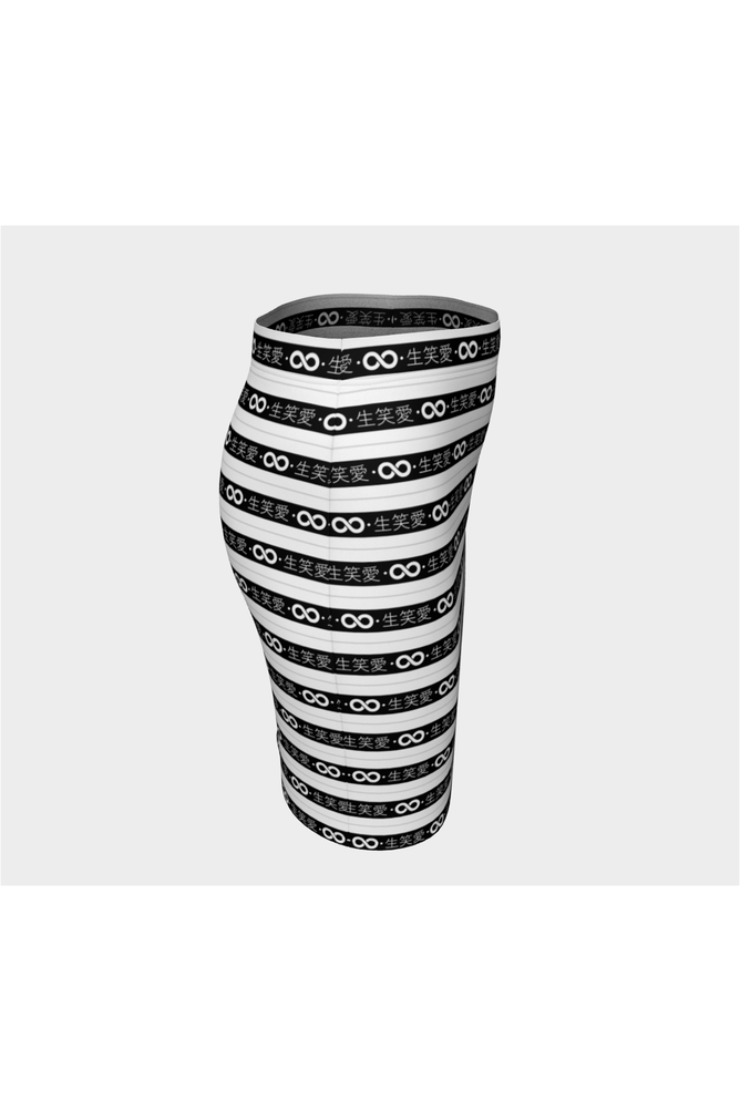 Live Laugh Love Fitted Skirt - Objet D'Art