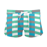 MARINE SCHEME PRINT 2 Men's Swim Trunks with Zipper Pocket (Model L71) - Objet D'Art