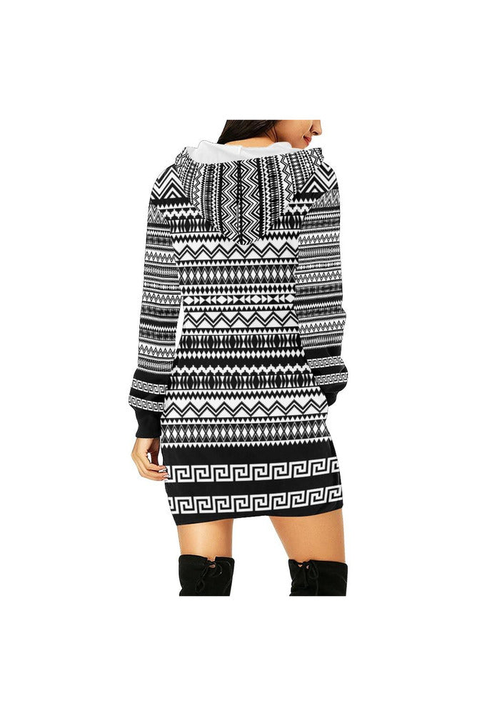 Aztec Hoodie Mini Dress - Objet D'Art