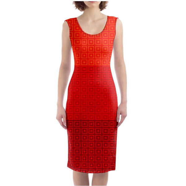 Autumn Matrix Bodycon Dress - Objet D'Art