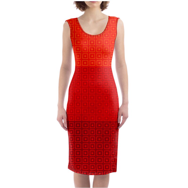 Autumn Matrix Bodycon Dress - Objet D'Art