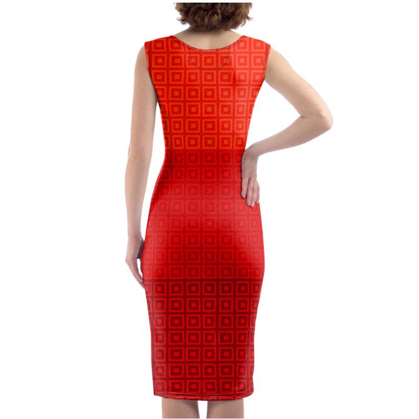 Autumn Matrix Bodycon Dress - Objet D'Art