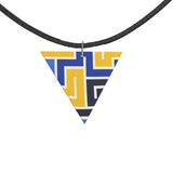 Ukrainian Puzzle Wooden Pendant Necklace - Objet D'Art