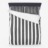 Striped Microfiber Duvet Cover - Objet D'Art