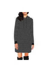 BW H27 - HOOD All Over Print Hoodie Mini Dress (Model H27) - Objet D'Art