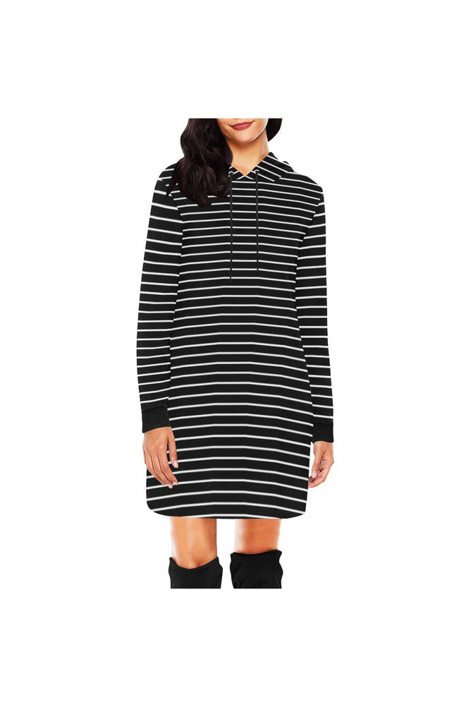 BW H27 - HOOD All Over Print Hoodie Mini Dress (Model H27) - Objet D'Art