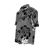 Floral Silhouette Mens Short Sleeve Shirt - Objet D'Art