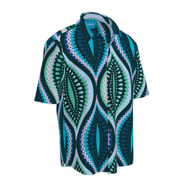 Original Ogee Print Short Sleeve Shirt - Objet D'Art