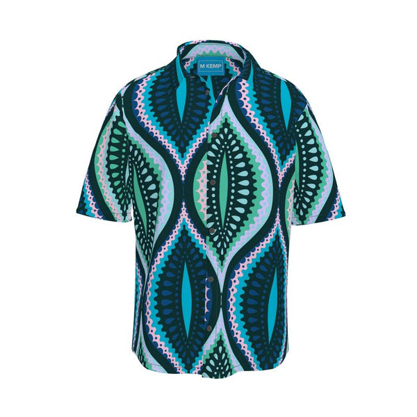 Original Ogee Print Short Sleeve Shirt - Objet D'Art