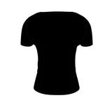 Black Ladies Scoop Neck T-Shirt - Objet D'Art