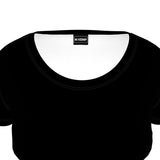 Black Ladies Scoop Neck T-Shirt - Objet D'Art