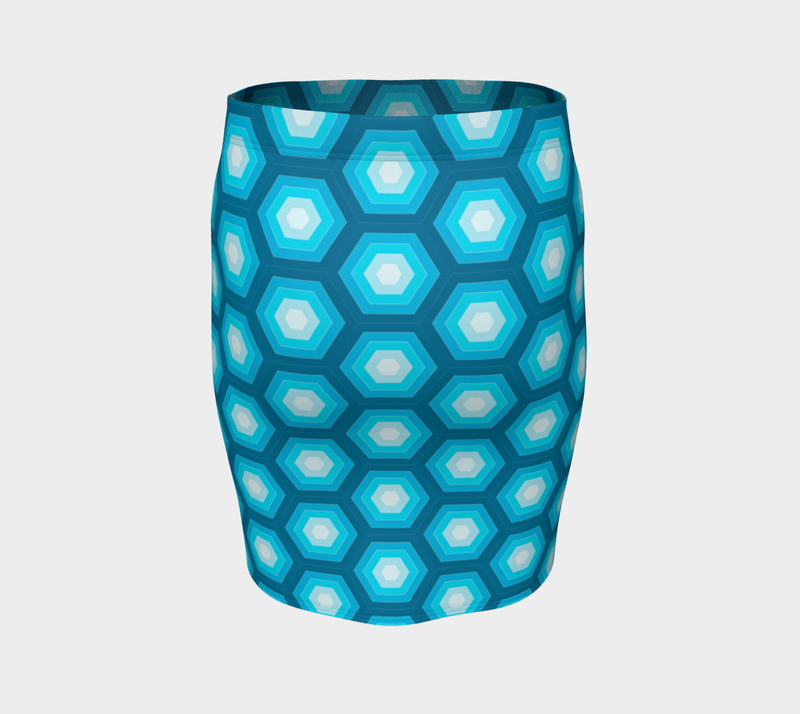 hexa sexy fitted skirt - Objet D'Art