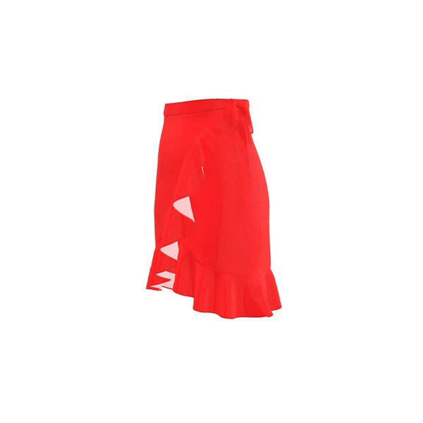 Poppy Red Flounce Skirt - Objet D'Art