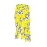 Hibiscus Sunrise Flounce Skirt - Objet D'Art