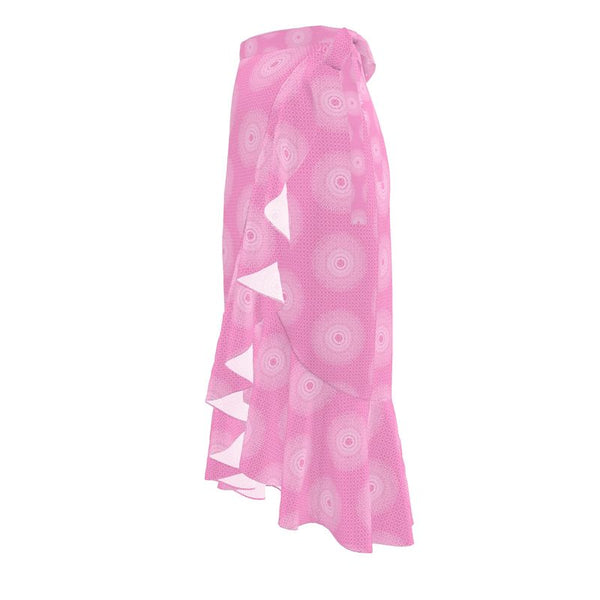 Pink Winnie Mandala Flounce Skirt - Objet D'Art