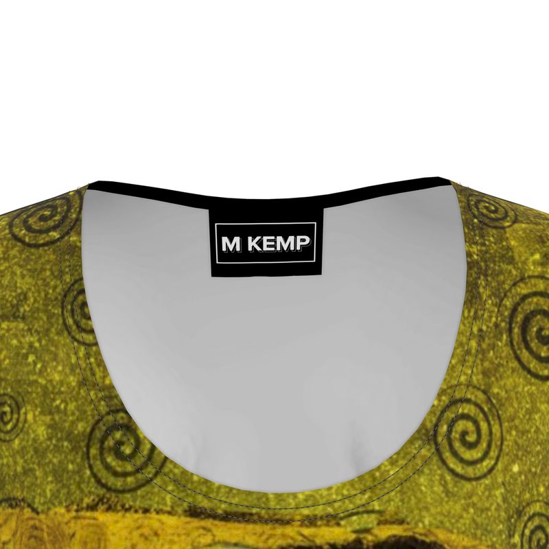 Gustav Klimt's Kiss Tunic T-shirt Dress - Objet D'Art