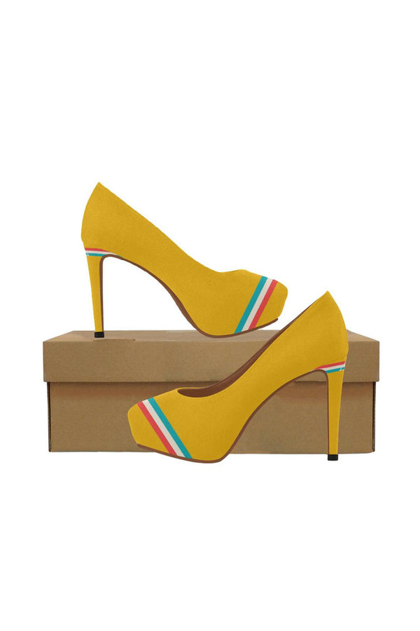 Classy Color Stripes Women's High Heels - Objet D'Art Online Retail Store