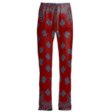Bandana Art Maroon Womens Trousers - Objet D'Art