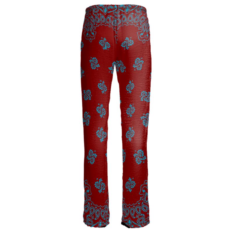 Bandana Art Maroon Womens Trousers - Objet D'Art