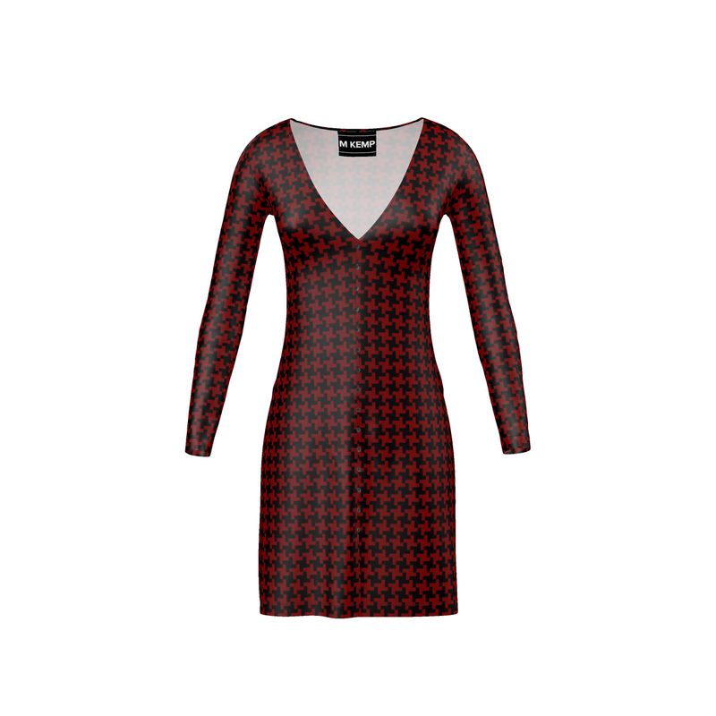 Houndstooth Ladies Cardigan - Objet D'Art
