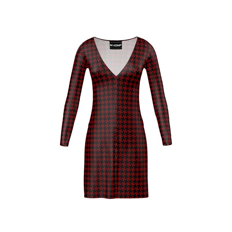 Houndstooth Ladies Cardigan - Objet D'Art