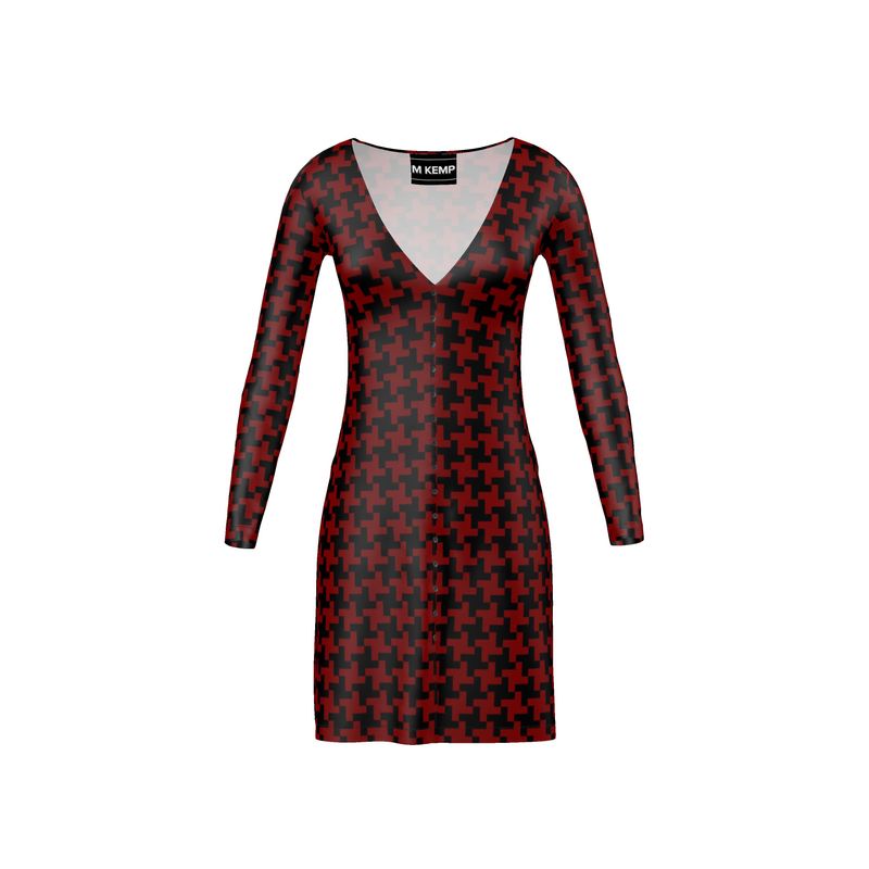 Houndstooth Ladies Cardigan - Objet D'Art