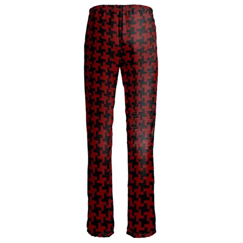 Houndstooth Womens Trousers - Objet D'Art