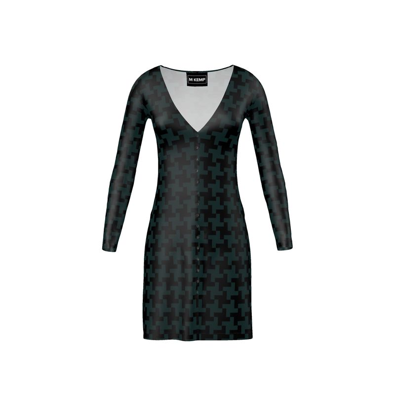 Houndstooth Ladies Cardigan - Objet D'Art