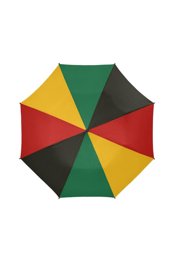 Pan African Colors Semi-Automatic Foldable Umbrella - Objet D'Art