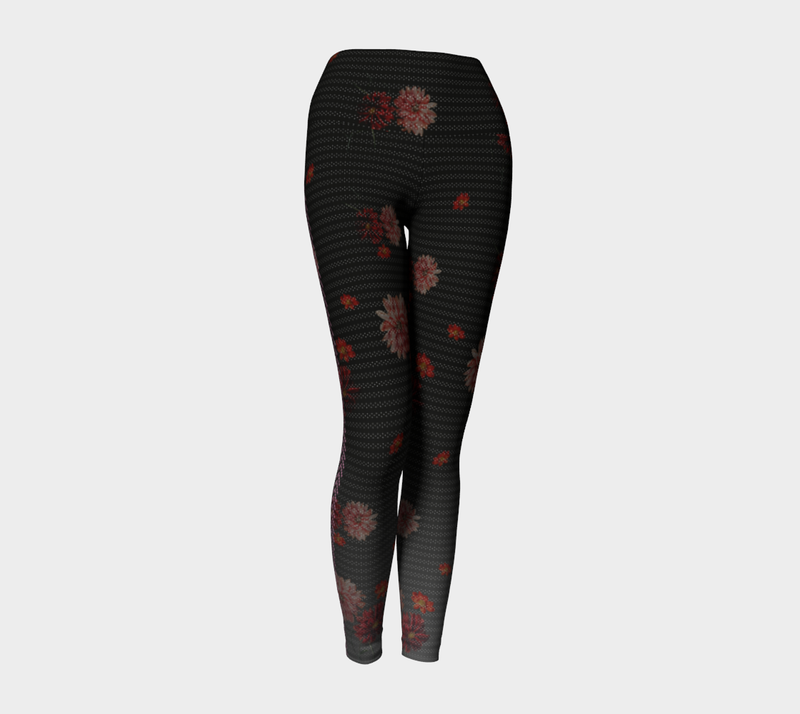 Floral Yoga Leggings - Objet D'Art