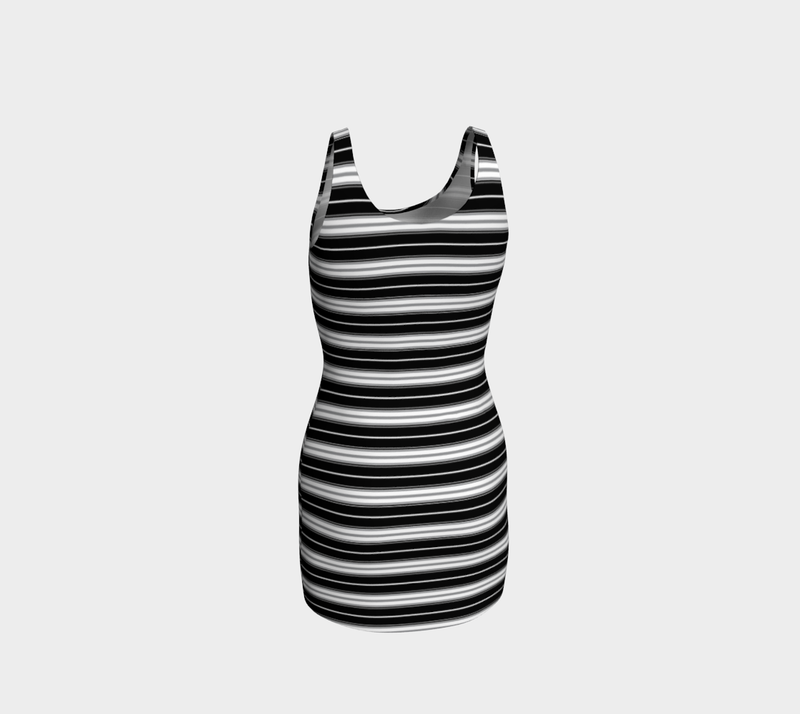 Striped Bodycon Dress - Objet D'Art
