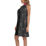 Heart Bones and Cobwebs Tie Back Halter Neck Flared Dress - Objet D'Art