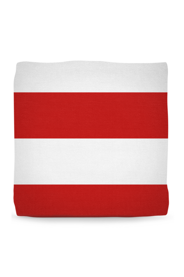 Red and White Striped Ottomans - Objet D'Art